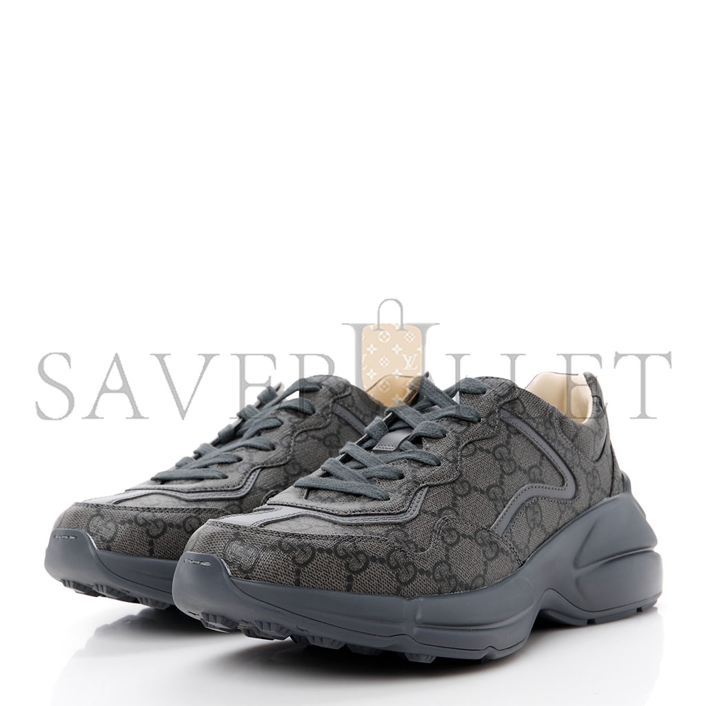 g*u*i gg S*p*e monogram apollo calfskin mens rhyton sneakers